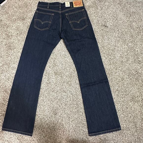 LEVI'S Men's 517 Bootcut Jeans Size 31X32 In Rinse Dark Wash - Picture 5 of 12